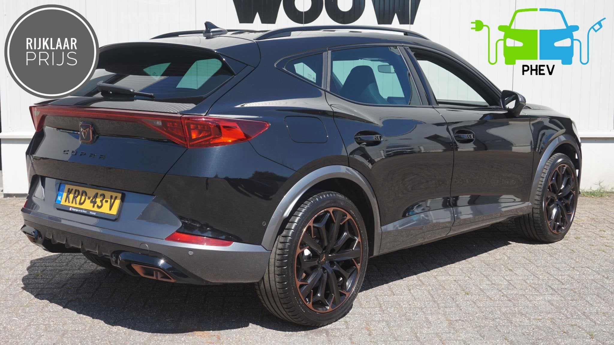 CUPRA Formentor 1.4 e-Hybrid VZ 245PK Rijklaarprijs SOH 95.4, Stof, Gebruikt, 4 cilinders, Zwart