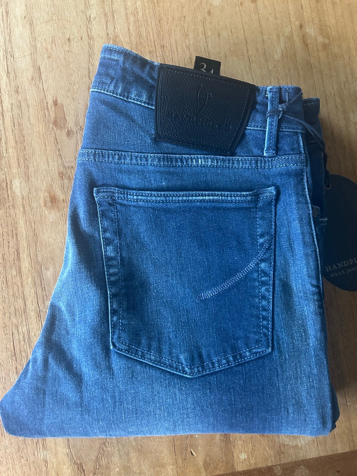Handpicked Ravello Jeans - Maat 34 - Nieuw met labels, Ophalen of Verzenden, Nieuw, Blauw, W33 - W34 (confectie 48/50)