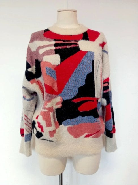 Zachte gebreide trui Desigual  Christian Lacroix maat M, Maat 38/40 (M), Meerkleurig, Ophalen of Verzenden, Zo goed als nieuw