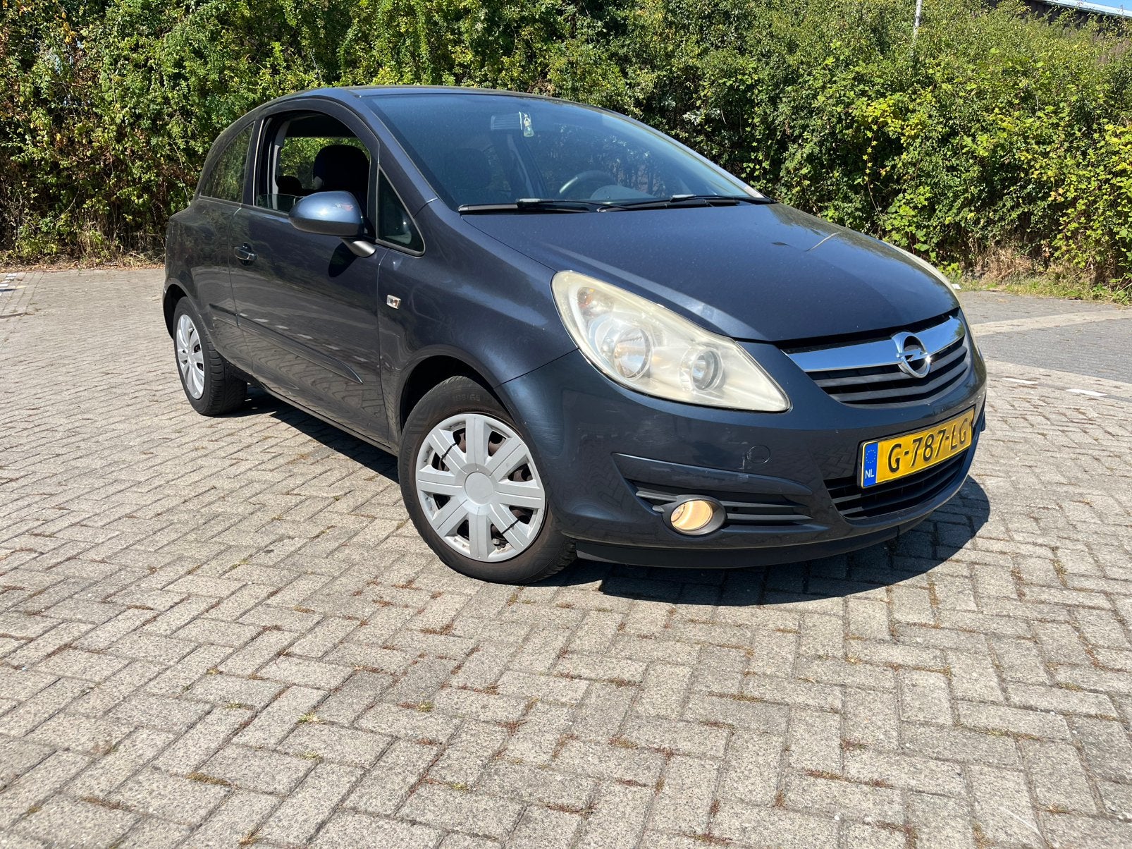 Opel Corsa 1.0 12V 3D 2007 Blauw, Auto's, Opel, Voorwielaandrijving, 40 €/maand, Blauw, Handgeschakeld