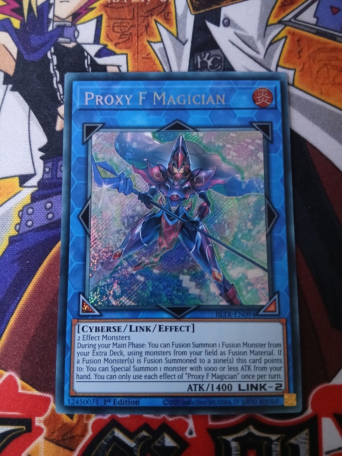 Proxy F Magician - Secret Rare BLTR - Yu-Gi-Oh, Ophalen of Verzenden, Zo goed als nieuw, Foil