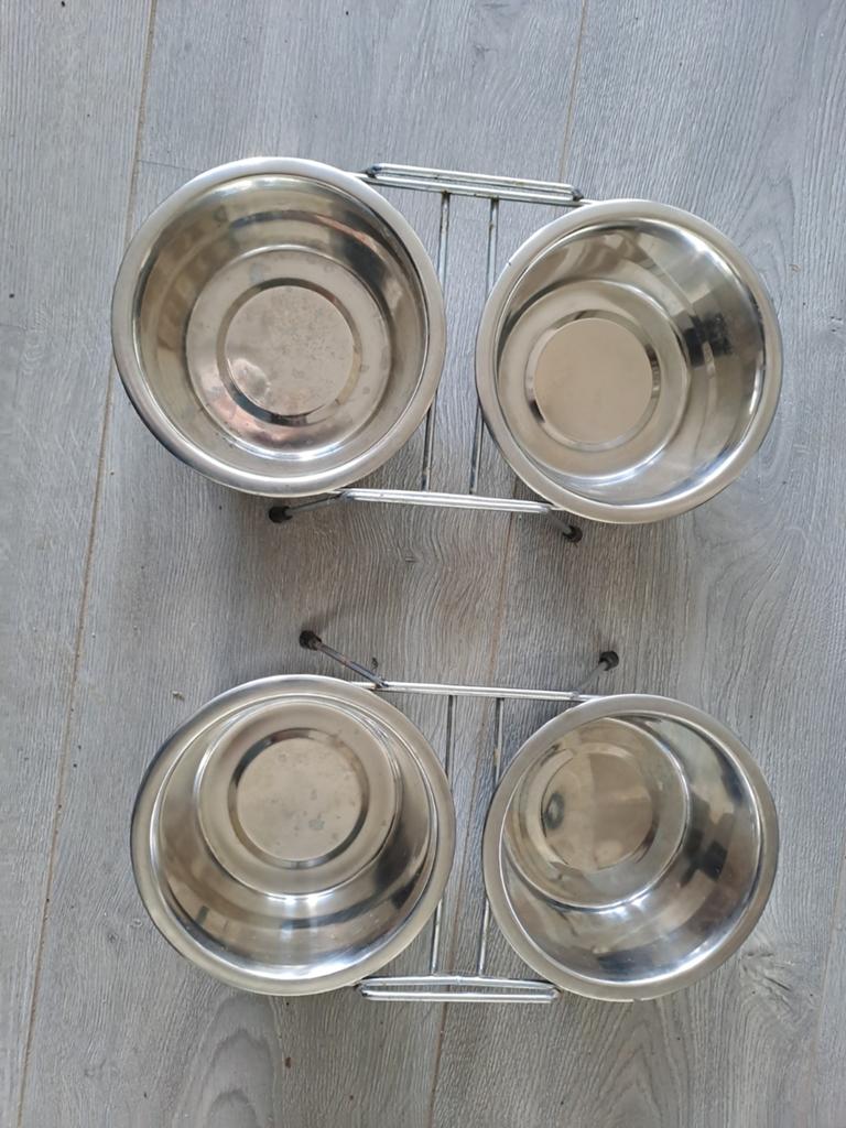 Voerbakjes voor katten of kleine honden, Ophalen, Gebruikt