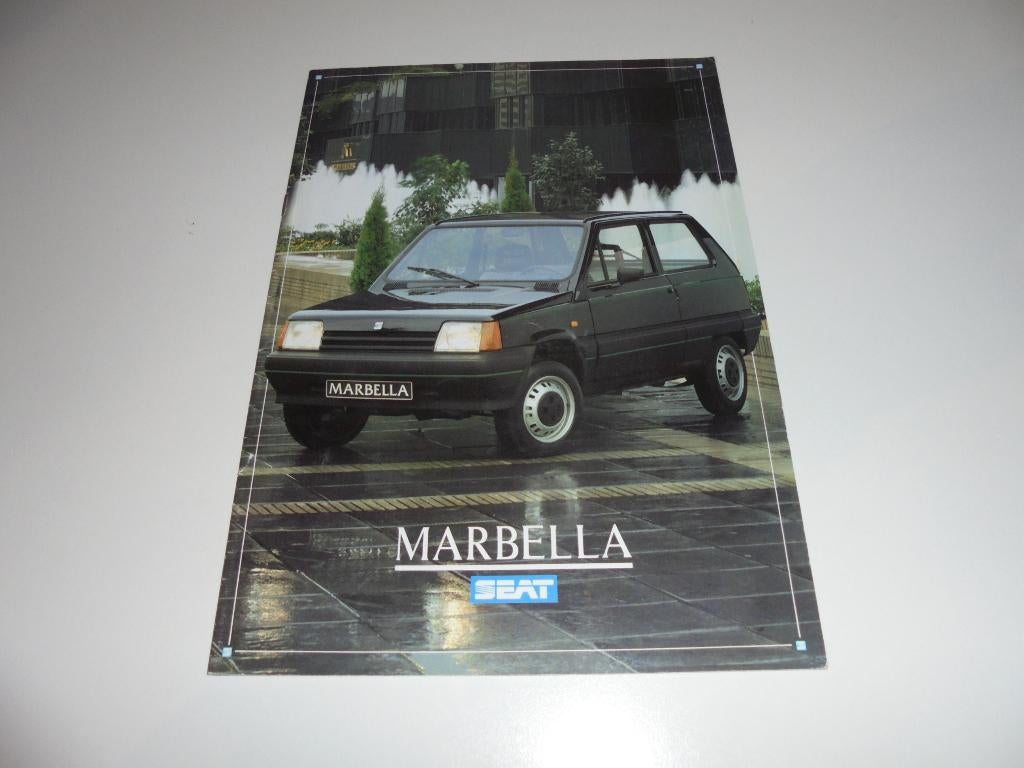 brochure Seat Marbella  1987, Ophalen of Verzenden, Zo goed als nieuw, Overige merken