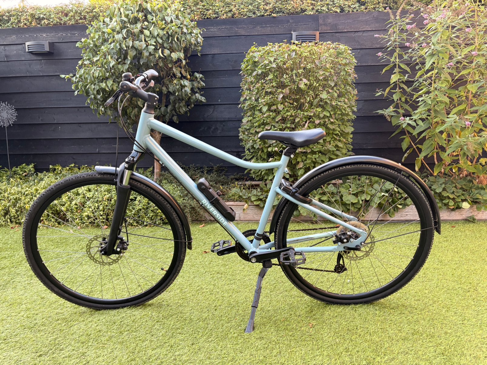Riverside 500 Fiets - Zo goed als nieuw met opvouwbaar slot, Minder dan 10 versnellingen, Zo goed als nieuw, Minder dan 47 cm