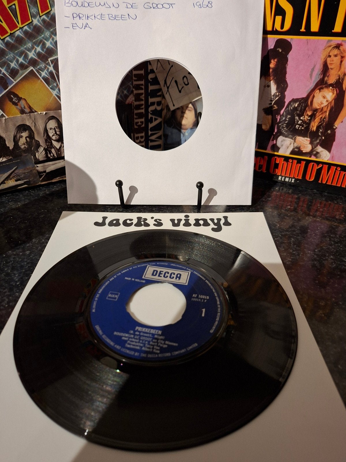 Boudewijn de Groot - Prikkebeen / Eva (Vinyl Single 1968), Cd's en Dvd's, Gebruikt, 7 inch, Ophalen of Verzenden, Fotohoes