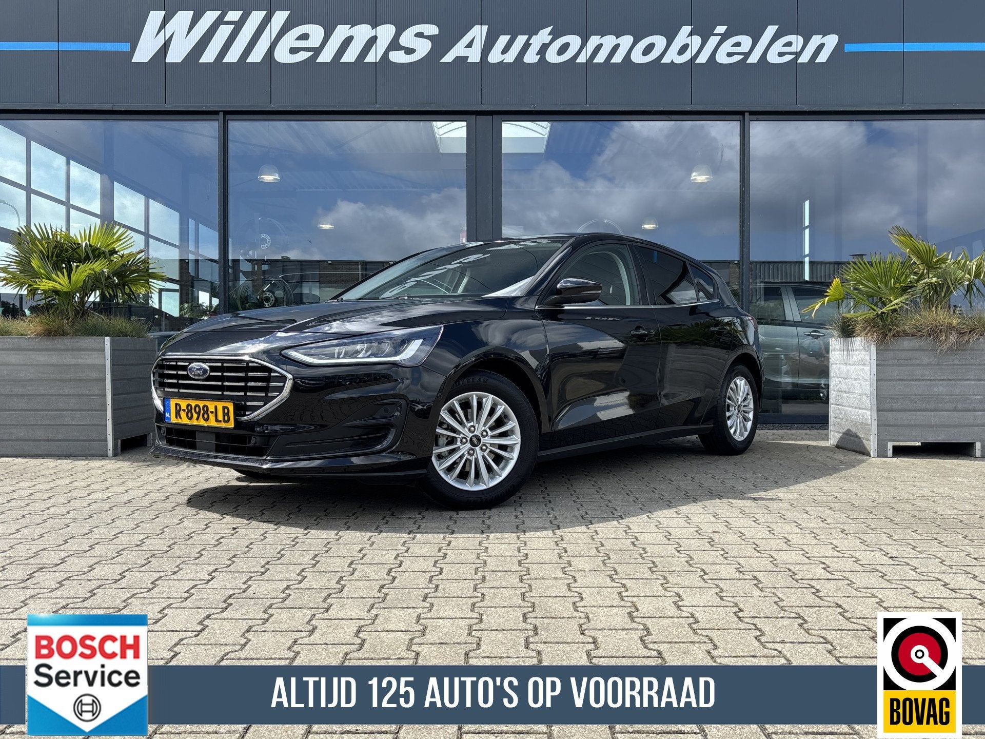 Ford Focus 1.0 EcoBoost Hybrid Titanium Style Stoelverwarmin, Auto's, Gebruikt, Met garantie (alle), Zwart, Origineel Nederlands