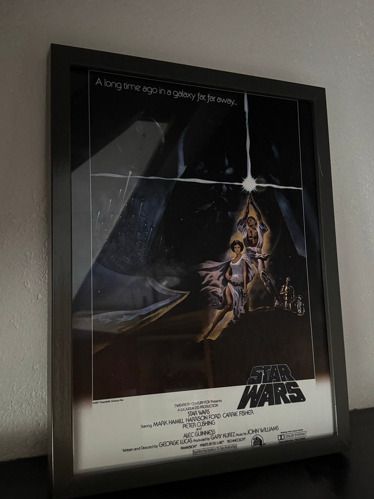 Star Wars A New Hope poster in lijst, 42.5x32.5cm, Verzamelen, Ophalen, Gebruikt, Boek of Poster