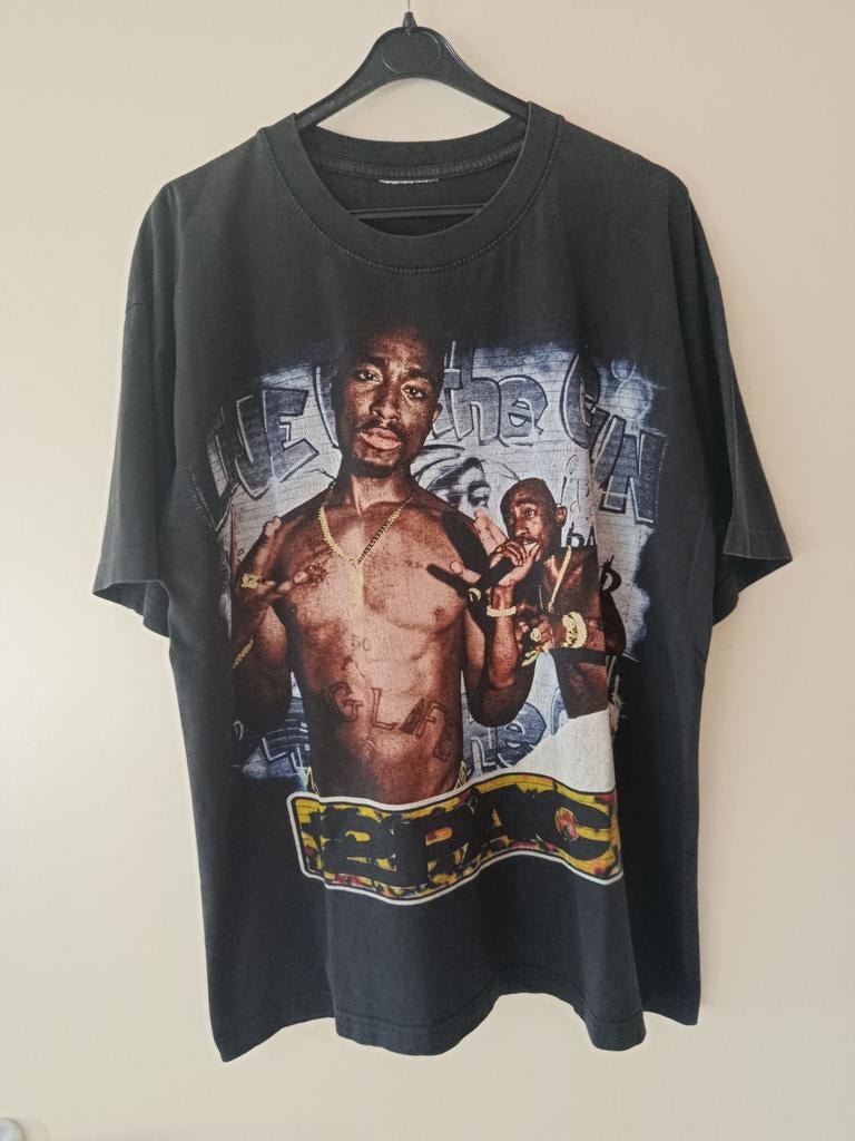 2Pac vintage 90s shirt, Kleding | Heren, Ophalen, Gedragen, Maat 56/58 (XL), Zwart