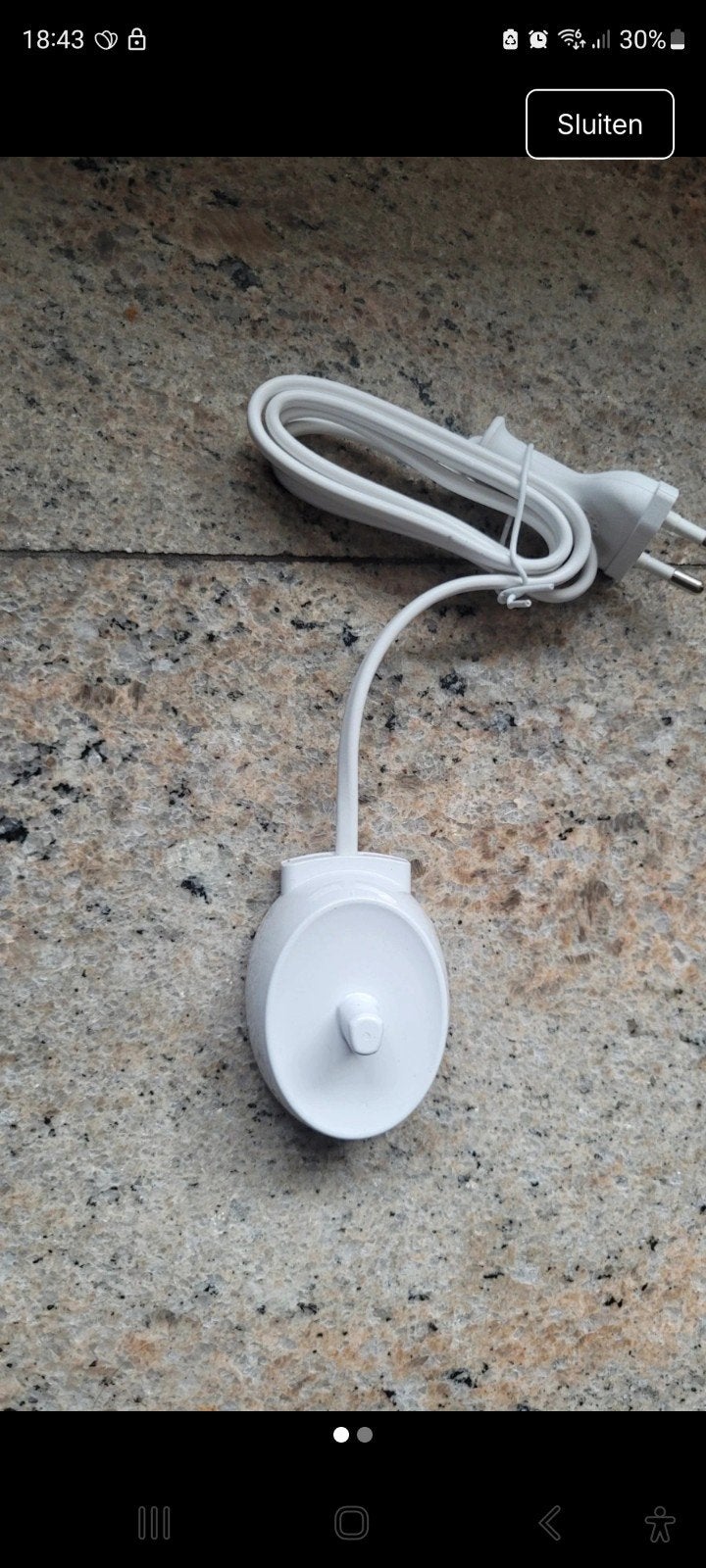 Oral-B Oplader Type 3757 voor Elektrische Tandenborstel, Ophalen of Verzenden, Nieuw, Mondverzorging