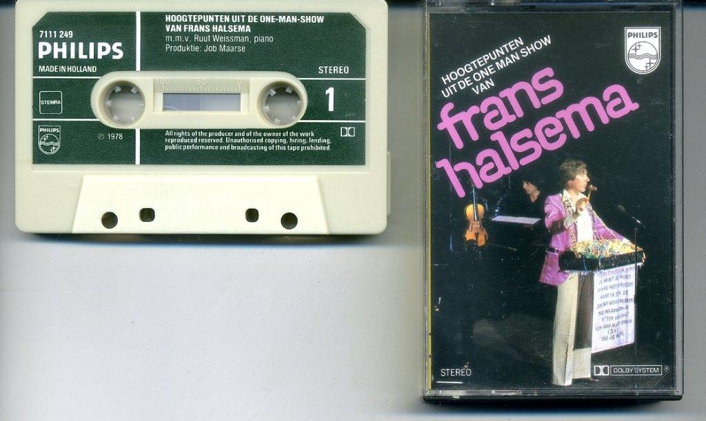 Frans Halsema Hoogtepunten uit de one man show 12 nrs ZGAN, Cd's en Dvd's, Cassettebandjes, Zo goed als nieuw, Origineel, Humor en Cabaret