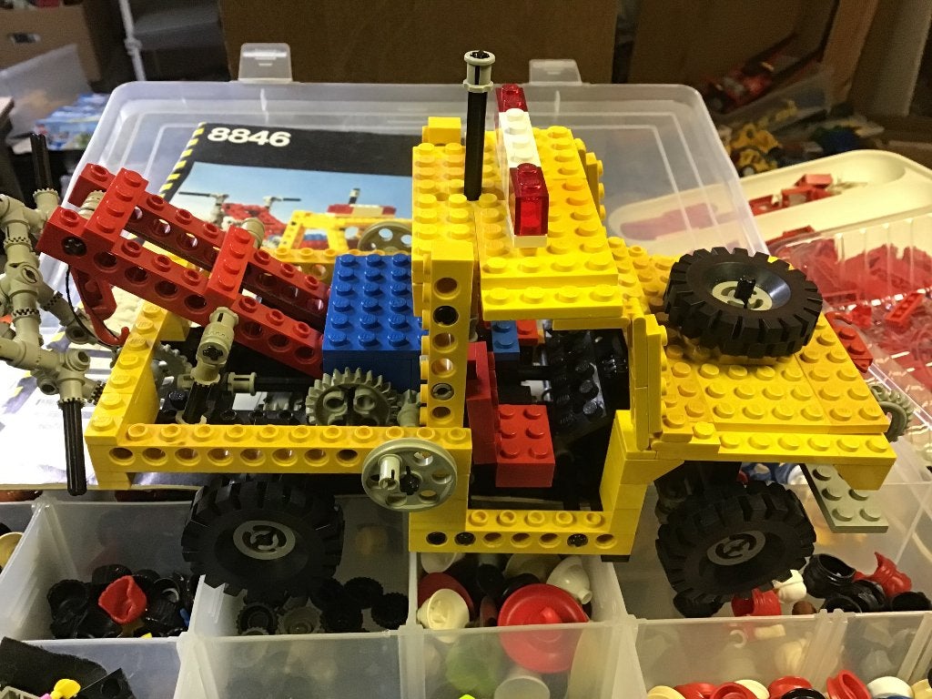 Lego Technic Sleepwagen 8846 - Vintage Set, Gebruikt, Lego, Inclusief instructies, Ophalen of Verzenden
