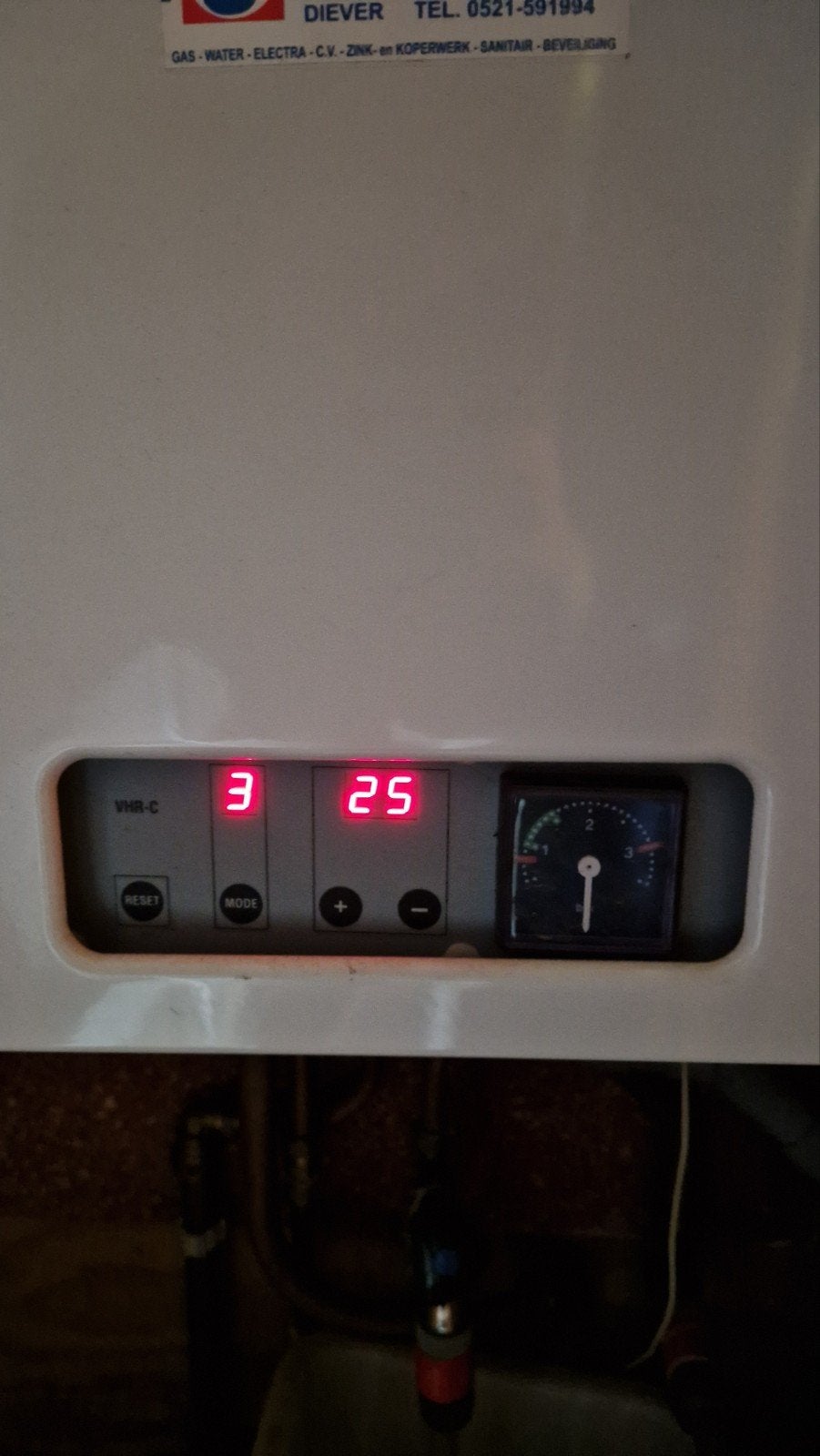 Vaillant VHR NL 18-22 combi cv ketel, Ophalen