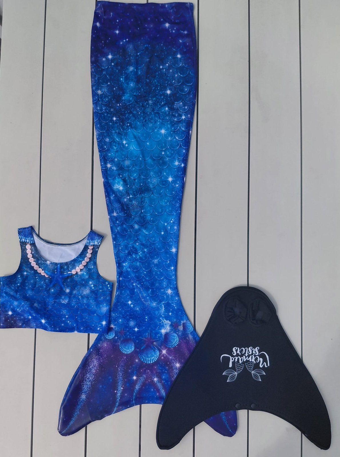 Zeemeerminstaart Mermaid Sisters maat 10, Ophalen, Zo goed als nieuw, Meisje