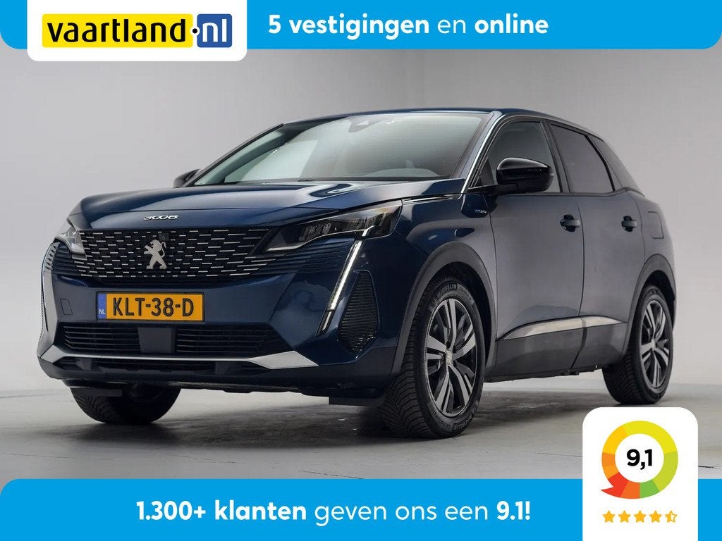 Peugeot 3008 1.6 Plug-in Hybrid 225 Allure [ LED Navi Camera, Auto's, Blauw, Bedrijf, Hybride Elektrisch/Benzine, 71 km/l