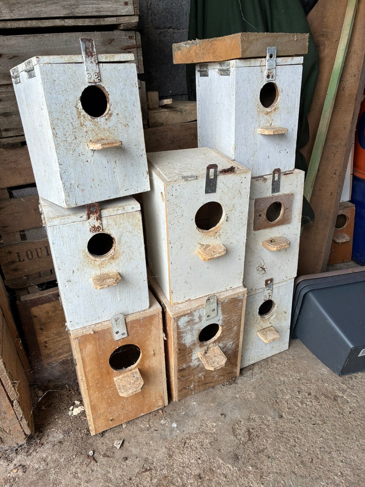 Nestkasten grasparkieten, Dieren en Toebehoren, Vogels | Toebehoren, Ophalen, Gebruikt, Kooi-accessoires