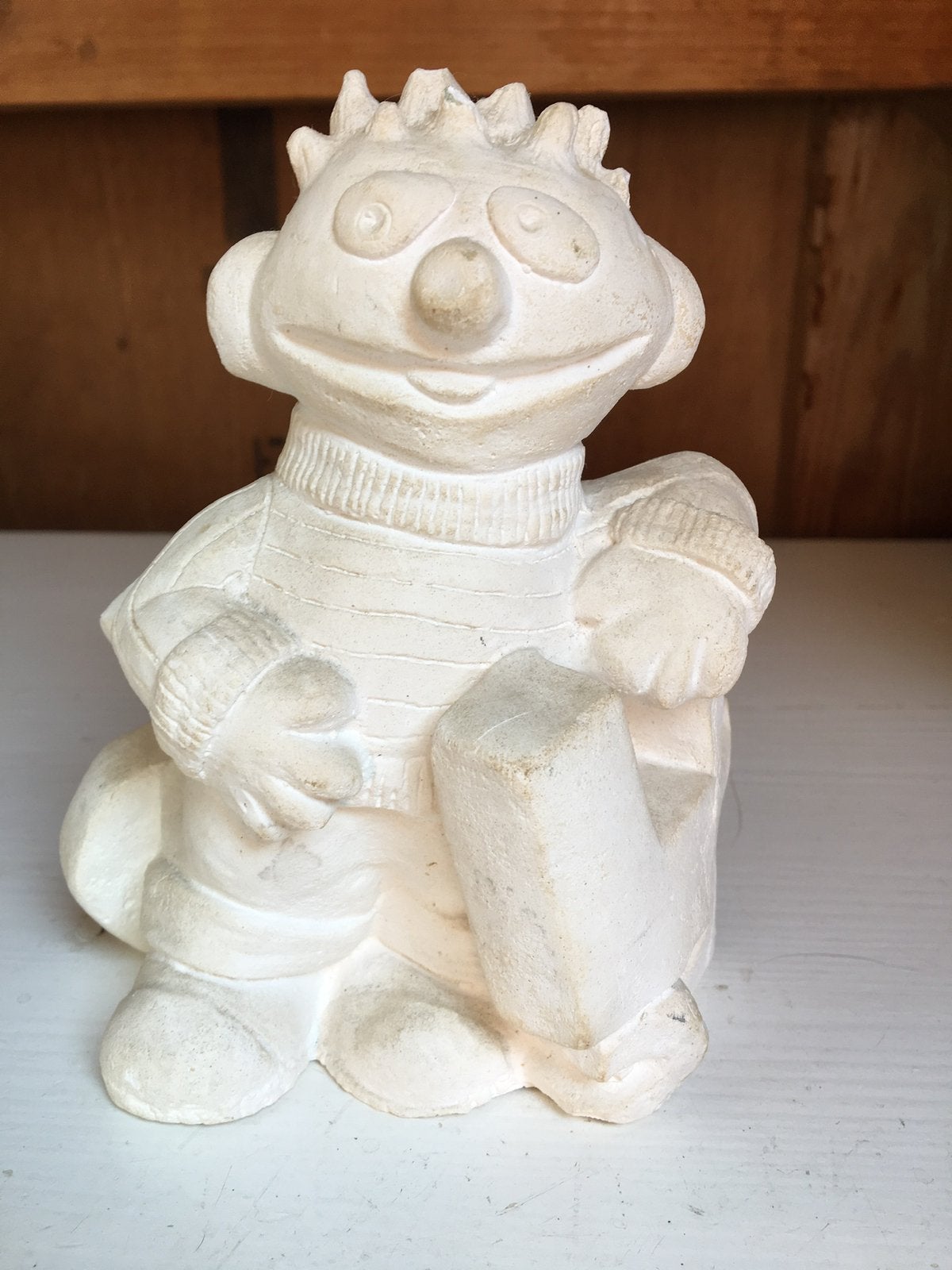 Sesamstraat gipsbeeldje Ernie., Ophalen of Verzenden, Gebruikt