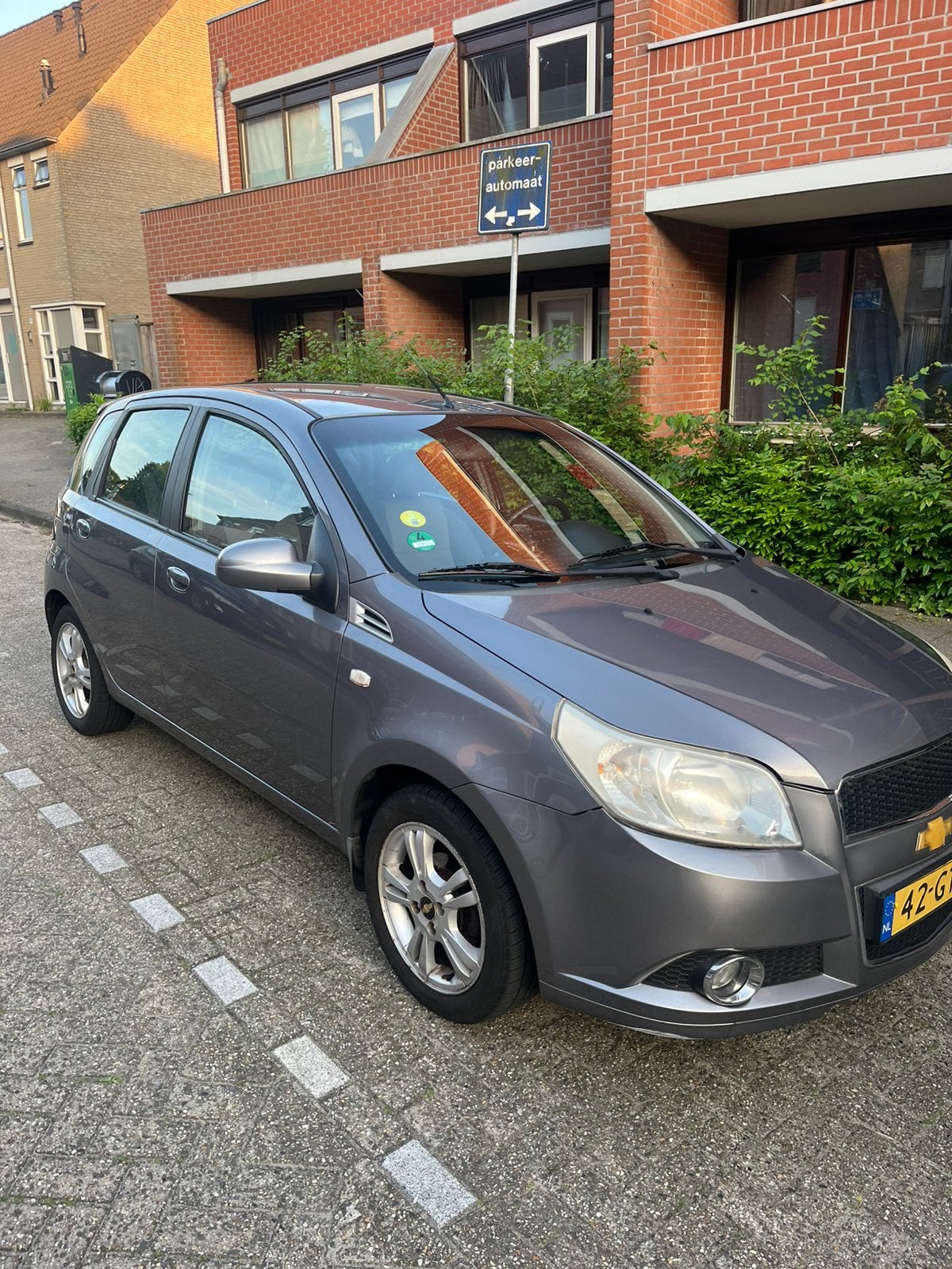 Chevrolet Aveo 1.2 16V 5D 2008 Grijs, Voorwielaandrijving, 40 €/maand, Aveo, 4 cilinders