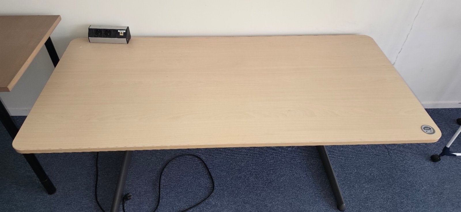 Zit-sta bureau met kabelmanagement 80x170cm, Huis en Inrichting, Bureaus, Ophalen, Zit-sta bureau, Spaanplaat of MDF, 170 cm