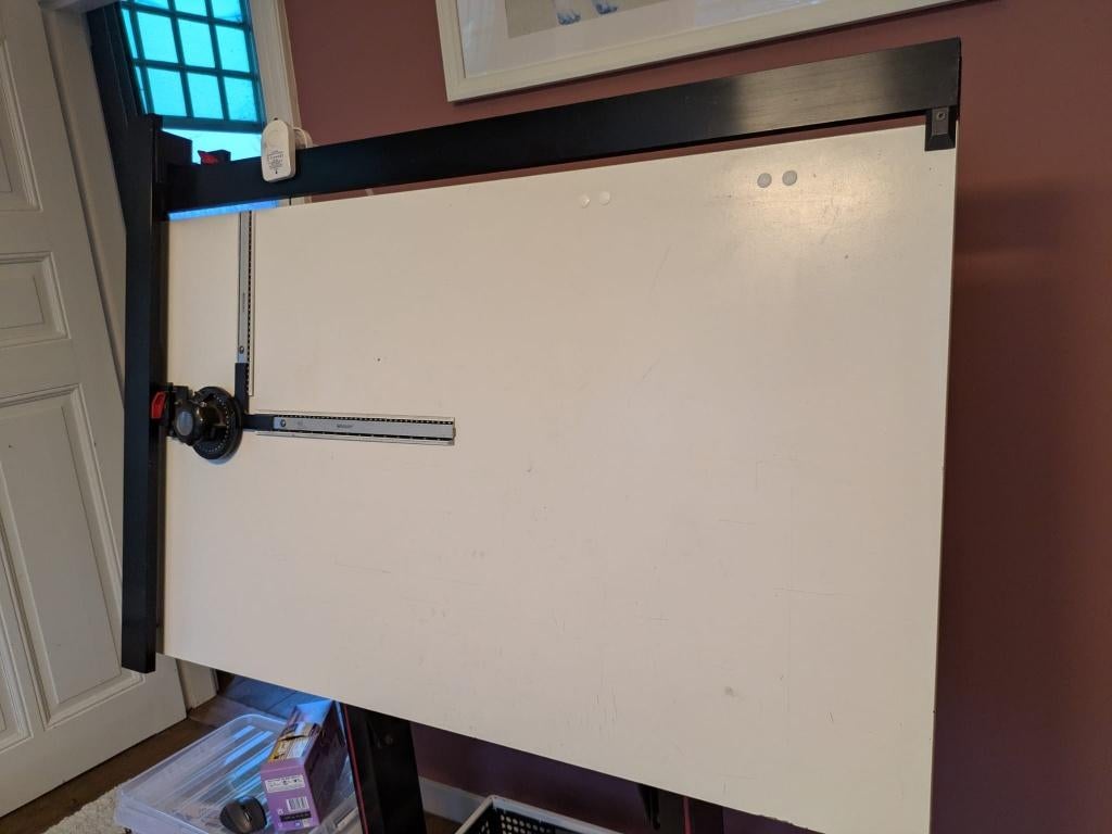 Tekentafel 141 x 80, Doe-het-zelf en Verbouw, Tekentafels, Ophalen, Gebruikt, 130 tot 150 cm