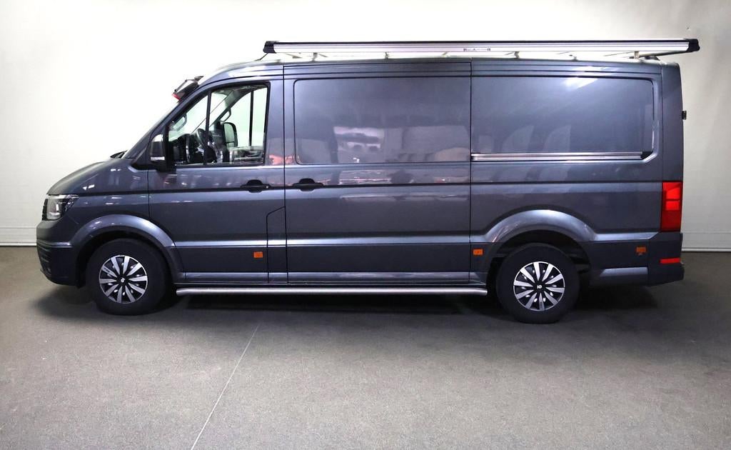 Volkswagen Crafter 35 2.0 TDI L3H2 Highline DUBBELE SCHUIFDE, Auto's, Bestelauto's, Gebruikt, Euro 6, Volkswagen, Bedrijf