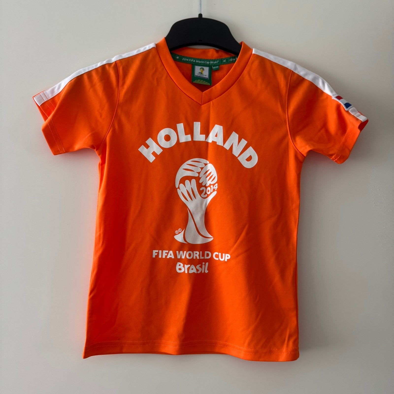 Fifa original WK Brazilië shirt maat 128, Verzenden, Zo goed als nieuw, Jongen of Meisje, Shirt of Longsleeve