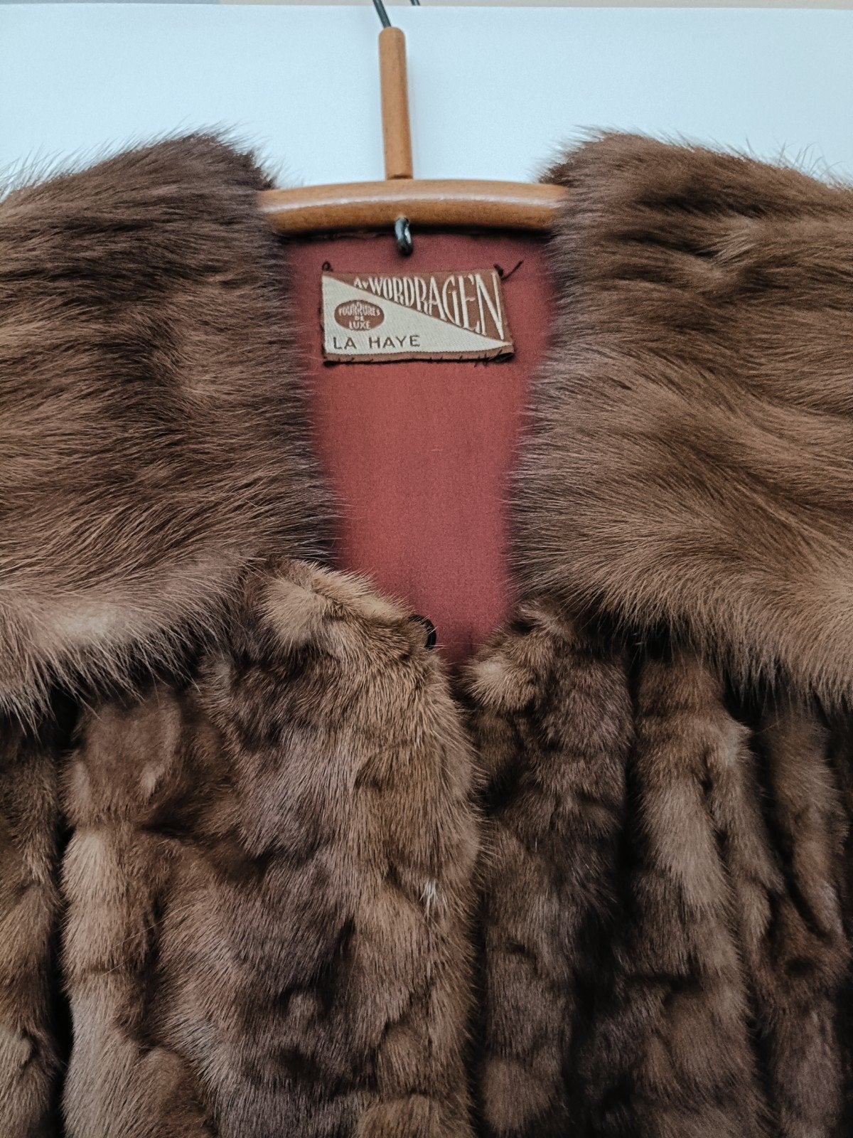 Vintage Bontjas - Art. Wordragen La Haye, Kleding | Dames, Bruin, Art. Wordragen La Haye, Zo goed als nieuw, Ophalen