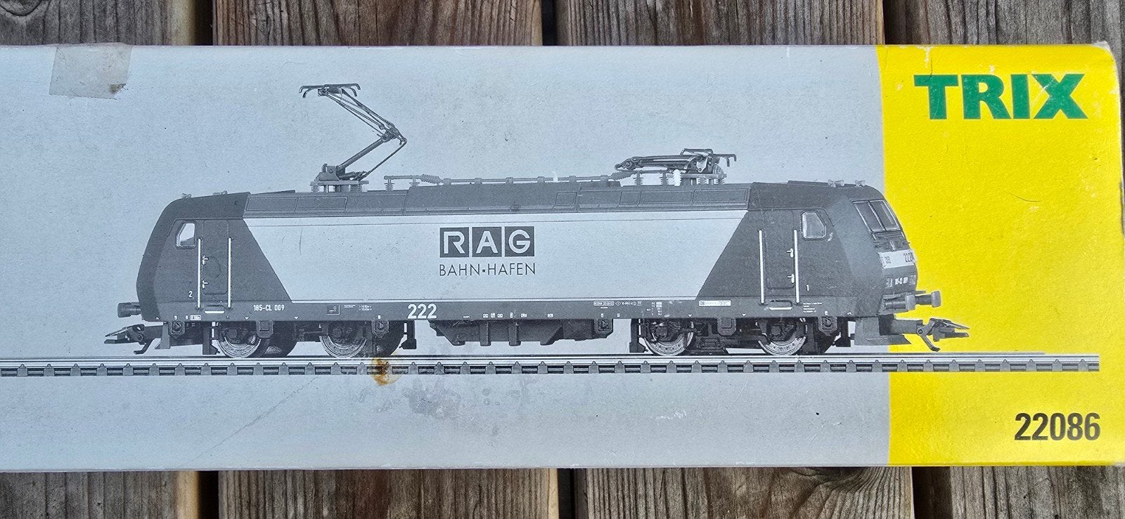 trix H0 22086 Br185 RAG Bahn Hafen dcc digitaal ovp., Gebruikt, Gelijkstroom, Trix, Wagon