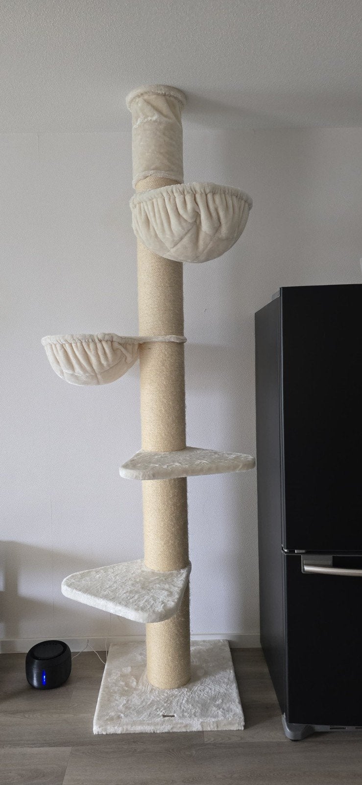 RHR Pets - Plafond Krabpaal Tower (Crème) 255-275 cm, Ophalen, Zo goed als nieuw, Krabpaal