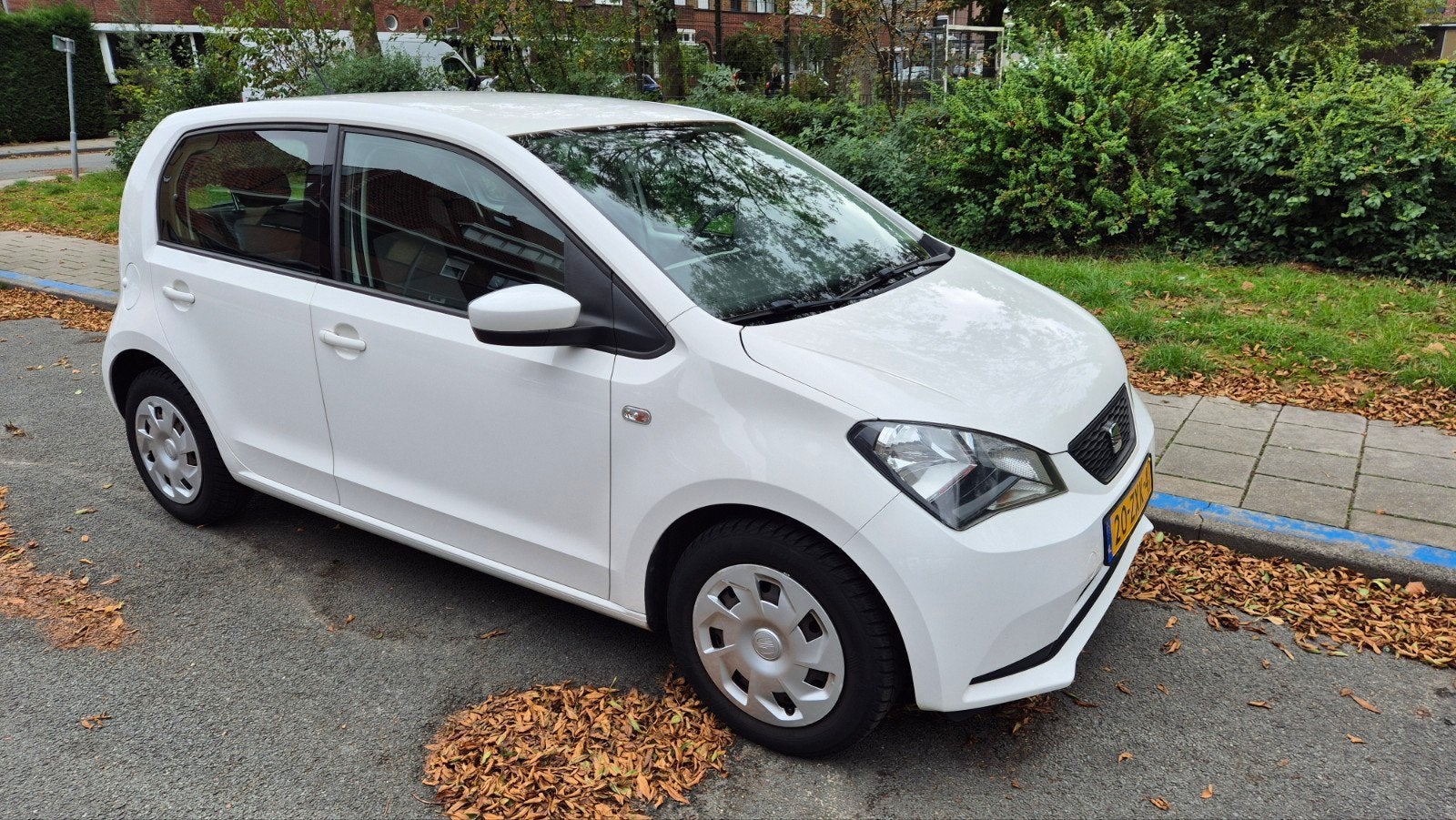 Seat Mii 1.0 44KW 2013 Wit, Auto's, Seat, Voorwielaandrijving, 840 kg, 4 stoelen, Mii