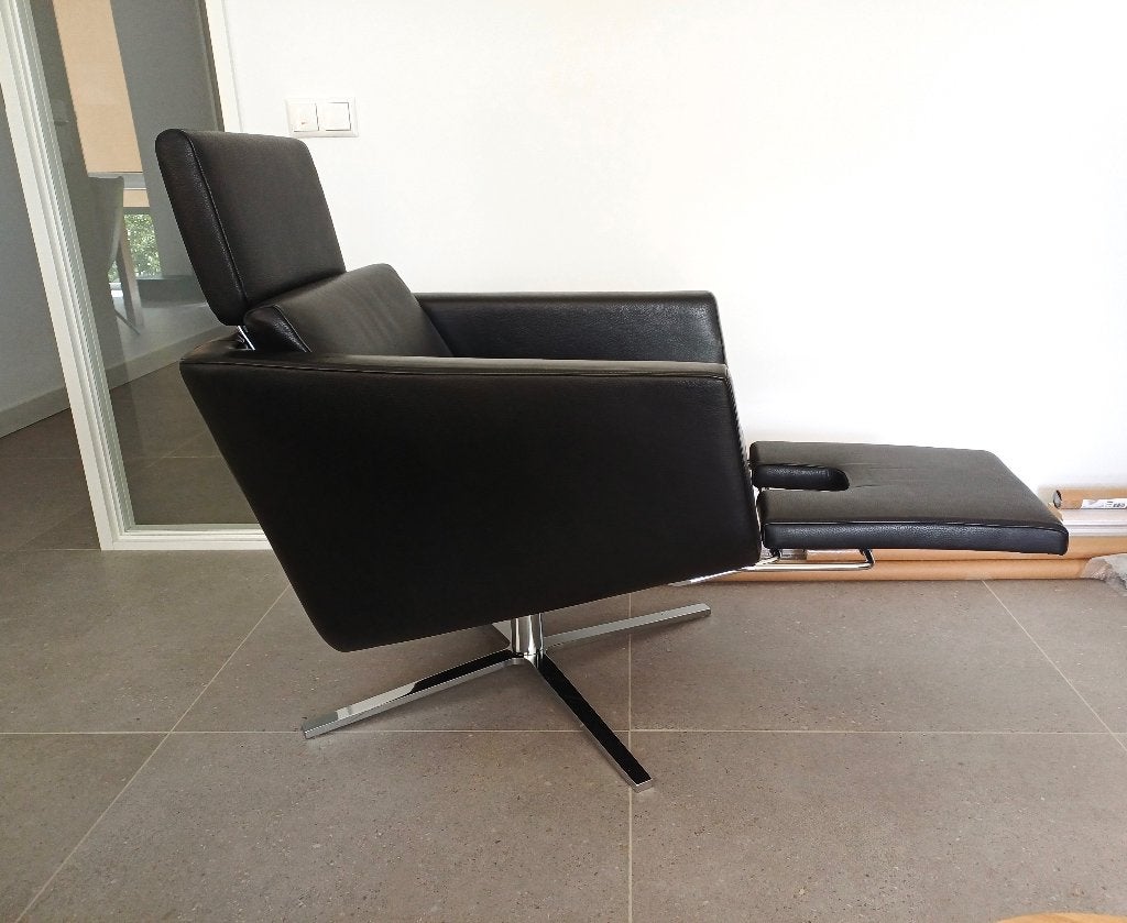 FSM Pavo design relaxfauteuil – Uitstekende Staat, Ophalen, Zo goed als nieuw, Leer, 50 tot 75 cm