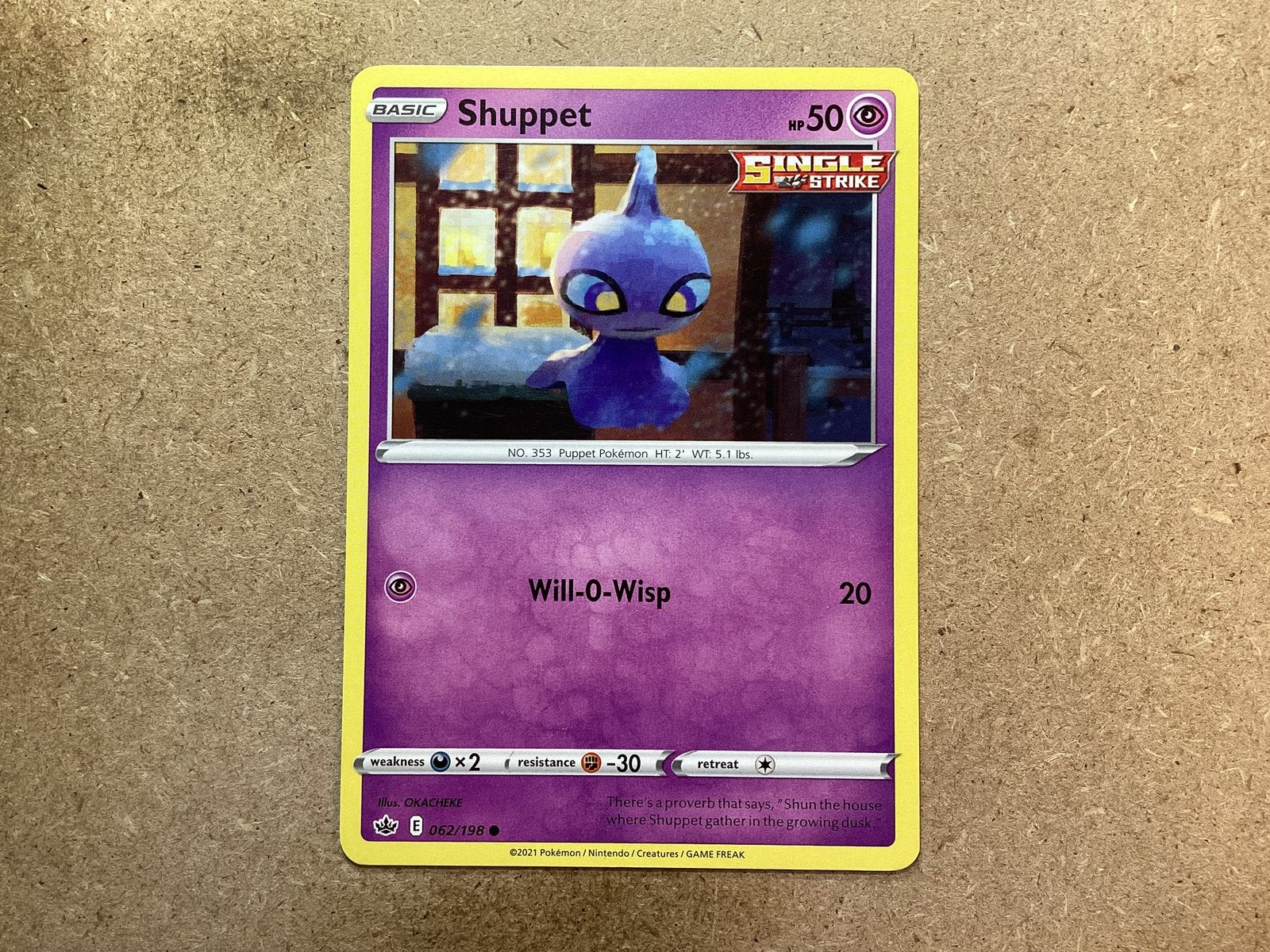 1x Shuppet [CRE 062/198] (Near Mint), Ophalen of Verzenden, Zo goed als nieuw, Losse kaart