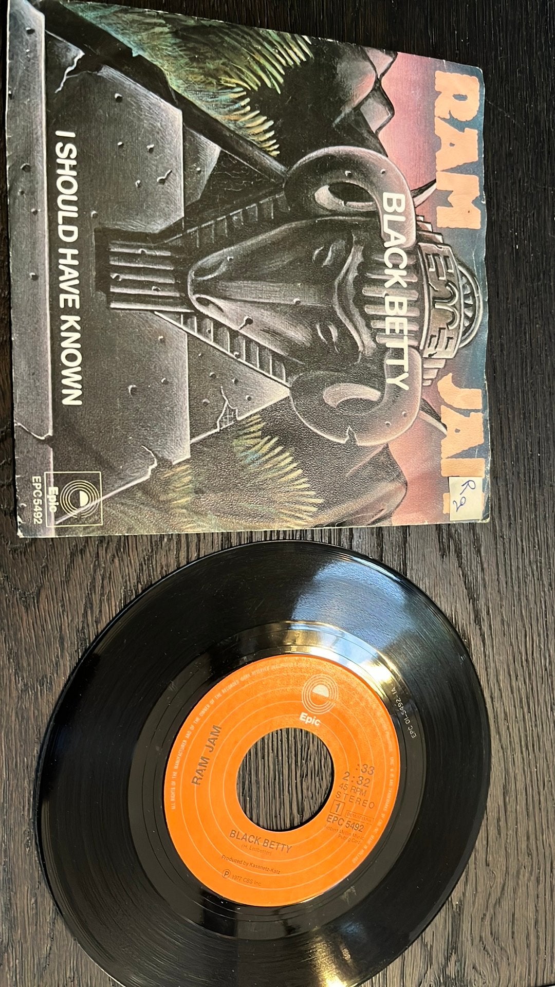 Ram jam single, Cd's en Dvd's, Vinyl Singles, Ophalen of Verzenden, Gebruikt, Pop