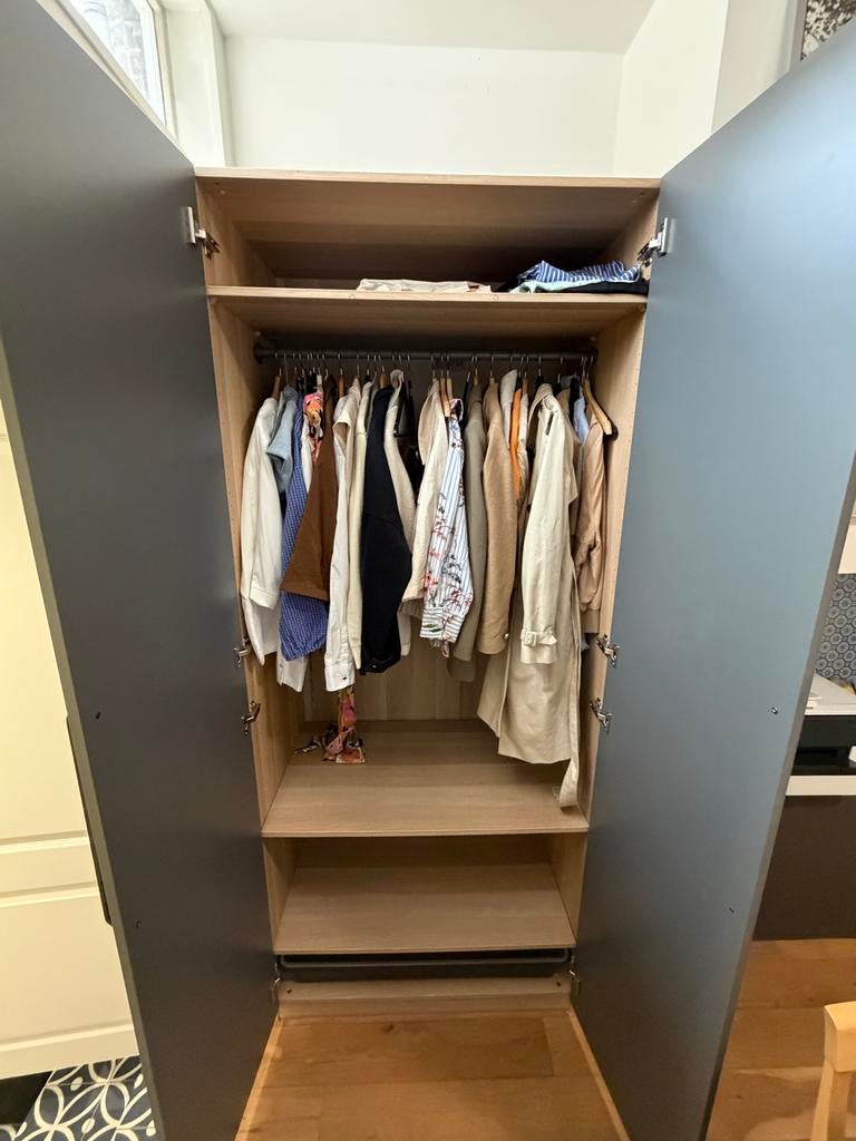 IKEA PAX  kledingkast met hang- en legruimte, Ophalen, 100 tot 150 cm, 200 cm of meer, Zo goed als nieuw
