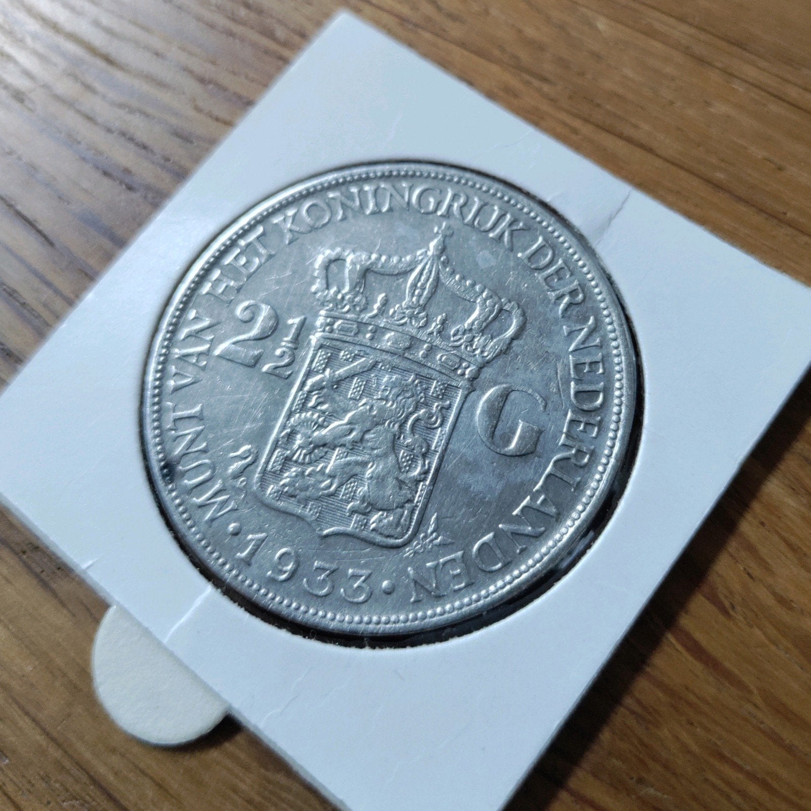 Fraaie Zilveren 2½ Gulden Koningin Wilhelmina 1933, Postzegels en Munten, Munten | Nederland, Zilver, Ophalen of Verzenden, Koningin Wilhelmina