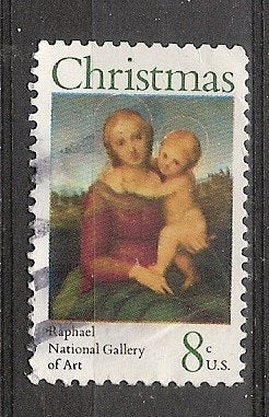 USA, Kerstmis, nr. 1, 1973., Ophalen of Verzenden, Gestempeld, Noord-Amerika