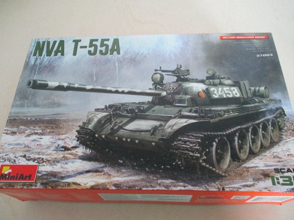 MiniArt NVA T-55A, Overige merken, Tank, 1:32 tot 1:50, Ophalen of Verzenden