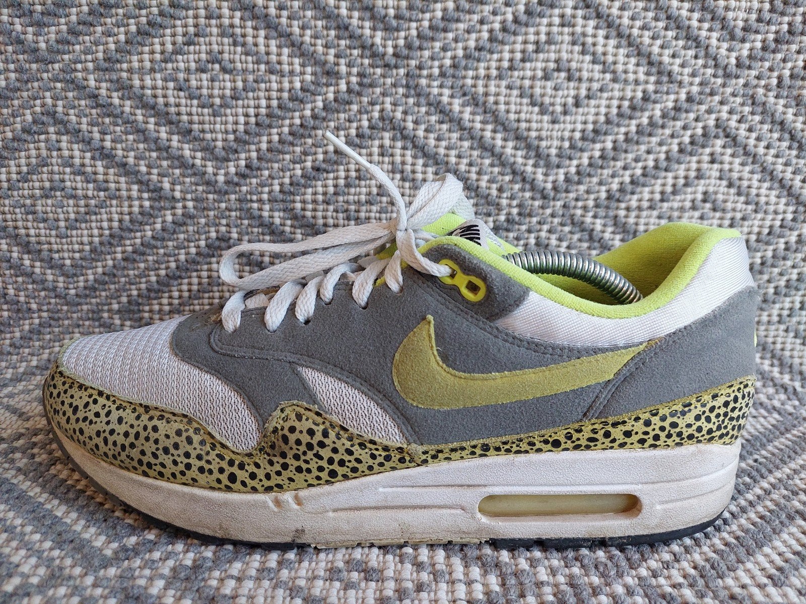 Nike air max 1 safari yellow 45, Nike air max, Overige kleuren, Ophalen of Verzenden, Sneakers of Gympen