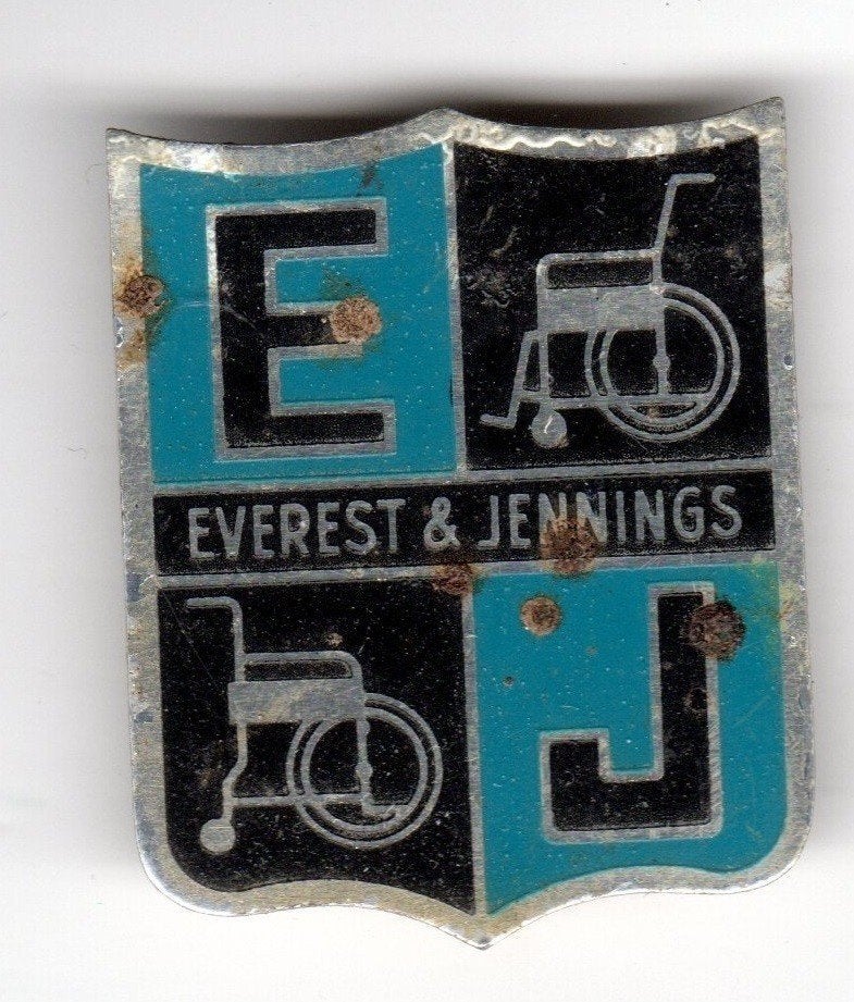 PLAATJE EVEREST & JENNINGS EJ ROLSTOELEN, Verzamelen, Ophalen of Verzenden, Gebruikt, Overige onderwerpen