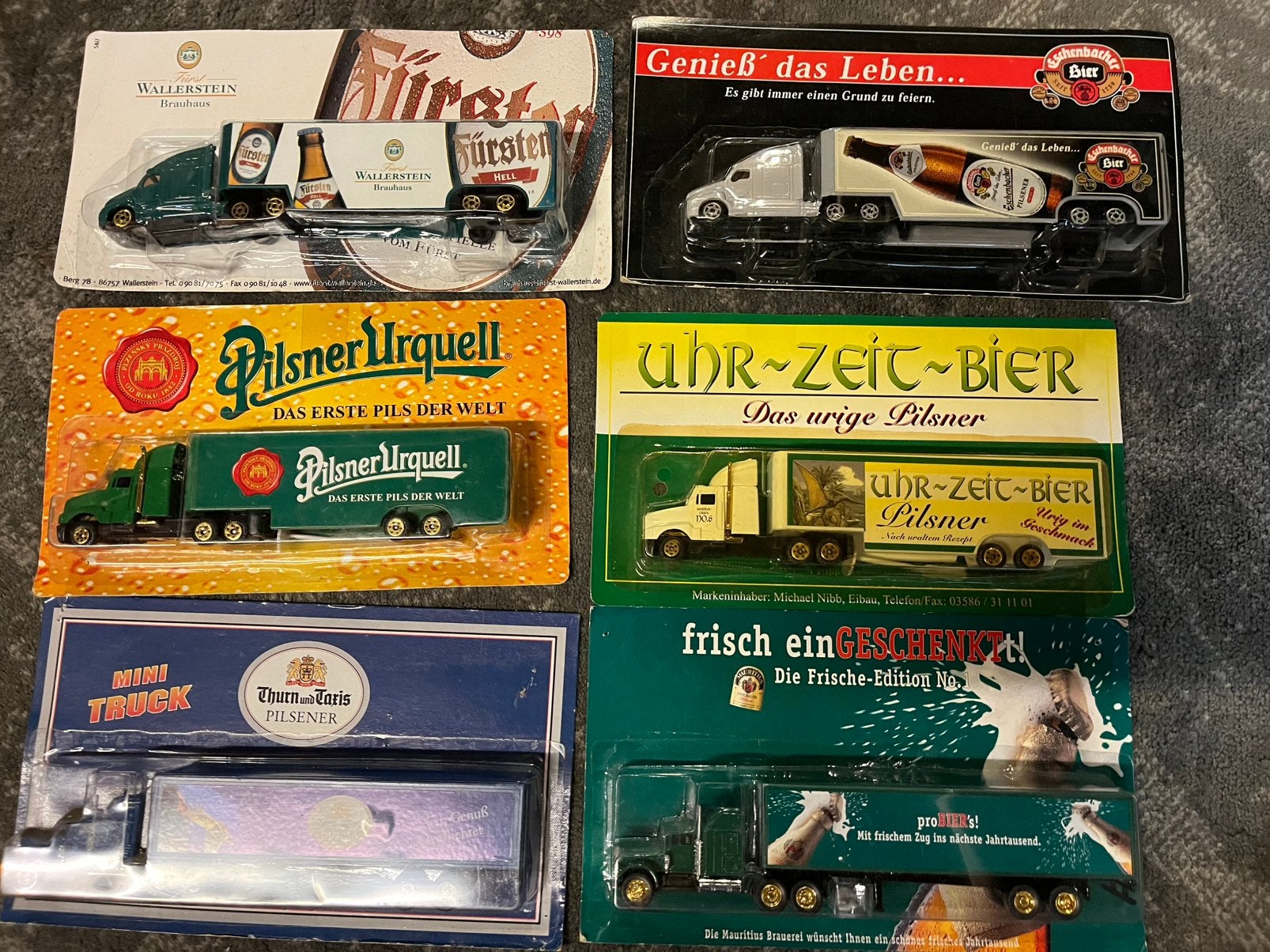 6 vrachtwagen modelletjes, Ophalen of Verzenden, Nieuw, Bus of Vrachtwagen, Overige merken