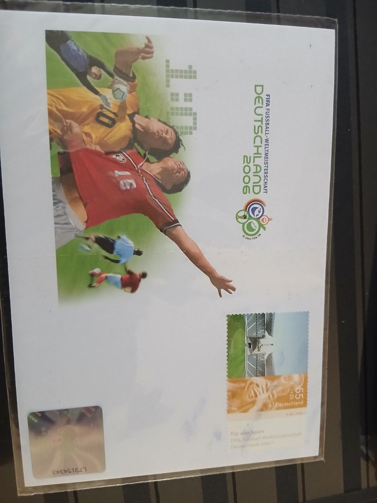WK 2006 Duitsland Postzegelvel - Voetbal Wereldkampioenschap, Postzegels en Munten, Ophalen of Verzenden, Na 1940, Postfris