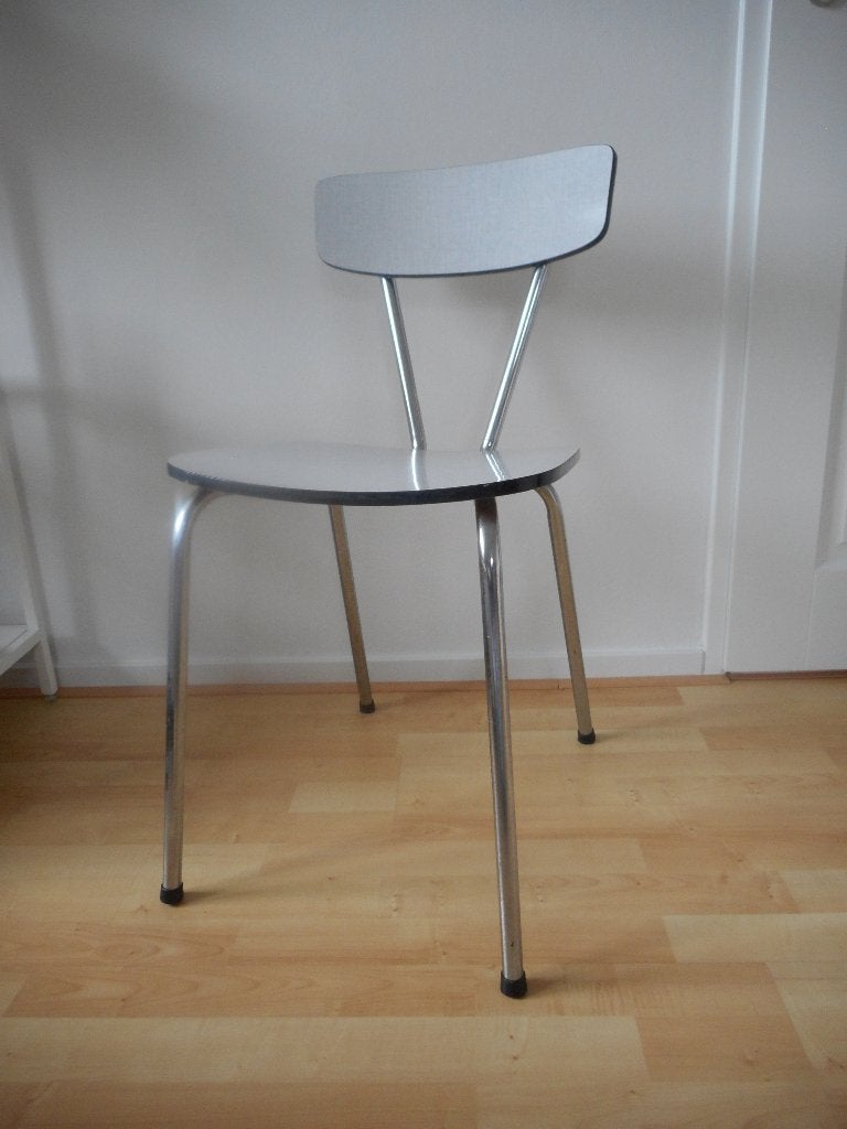 Retro formica stoel met buisframe, Ophalen, Huis en Inrichting
