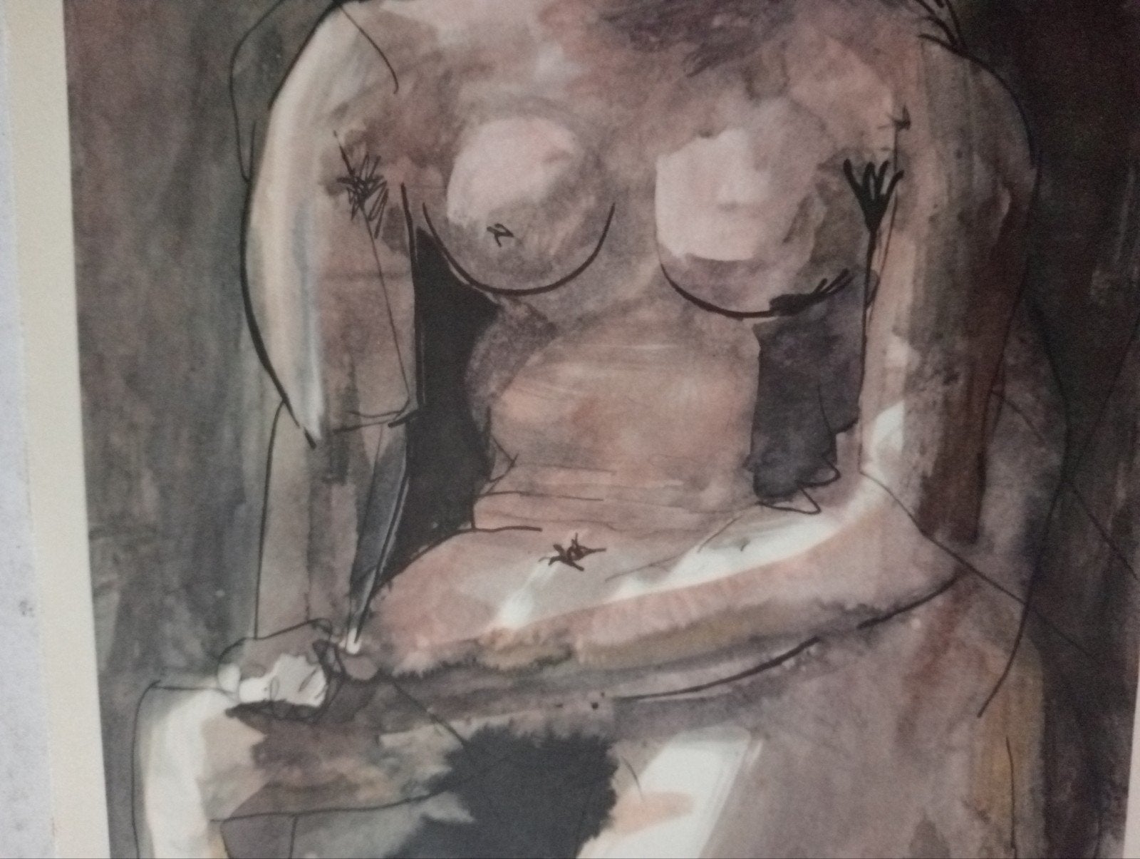 Pablo Picasso offset prent naakt erotiek, Ophalen of Verzenden