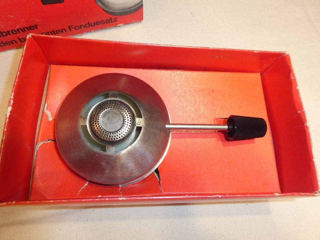 vintage Poppel fondeu-gasbrander, Ophalen of Verzenden, Gebruikt