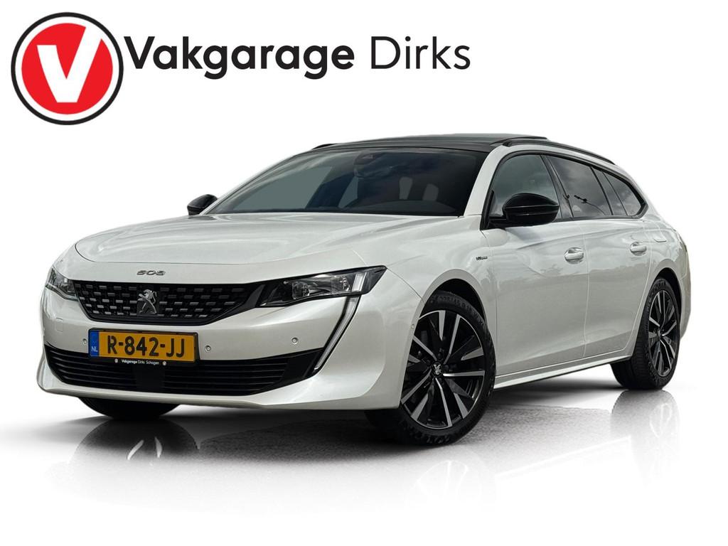 Peugeot 508 SW 1.6 HYbrid PHEV GT Pack ✅ Pano ✅ Nappa Le, 745 kg, Gebruikt, 4 cilinders, Adaptive Cruise Control