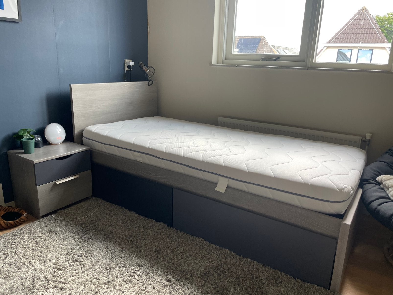Bed kinderbed tienerbed Tempo ladenset, lattenbodem, matras, Kinderen en Baby's, Kinderkamer | Bedden, Ophalen, 85 tot 100 cm