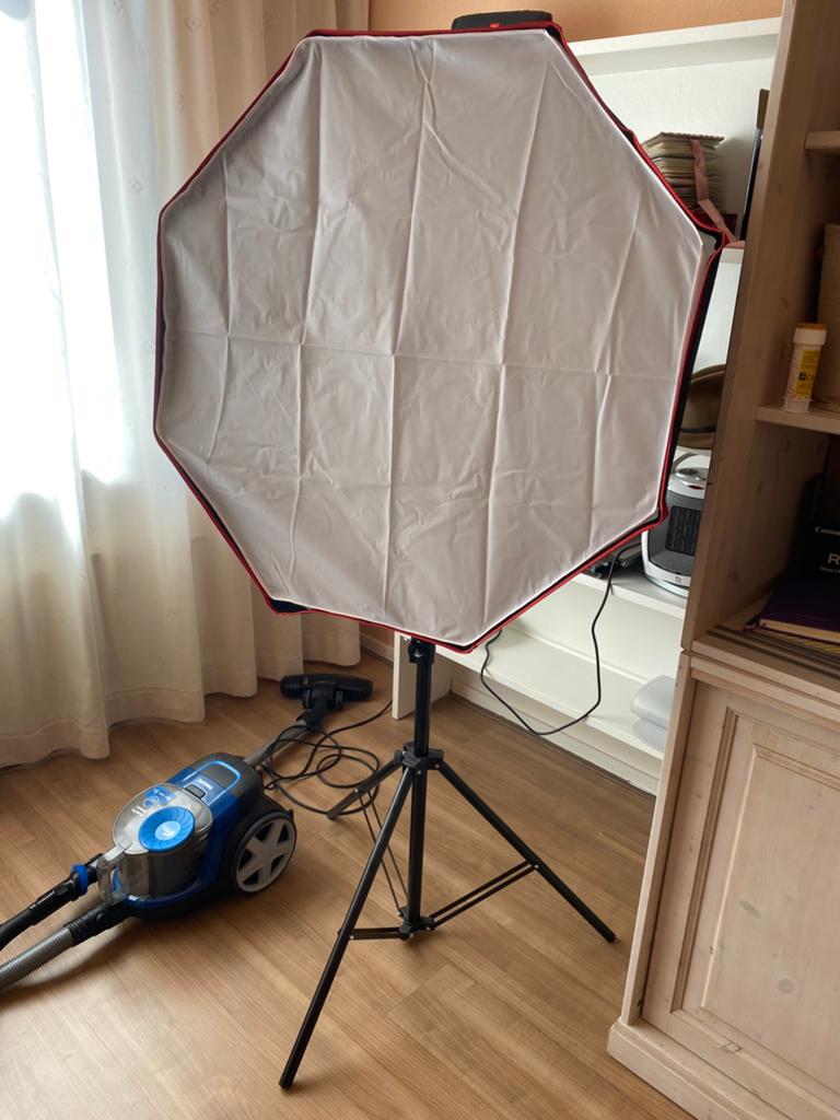 Caruba Octabox met studiostatief en diffuusdoek, Ophalen of Verzenden, Zo goed als nieuw, Overige typen