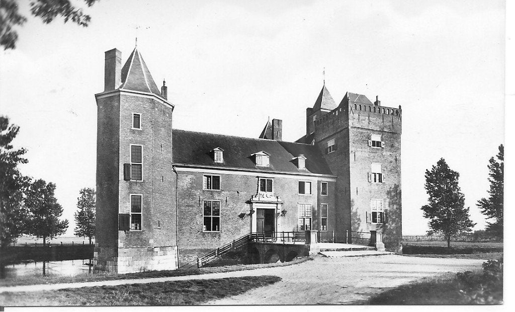 Oude Ansichtkaart Kasteel Assumburg Heemskerk (1953), Ophalen of Verzenden, 1940 tot 1960, Ongelopen, Noord-Holland