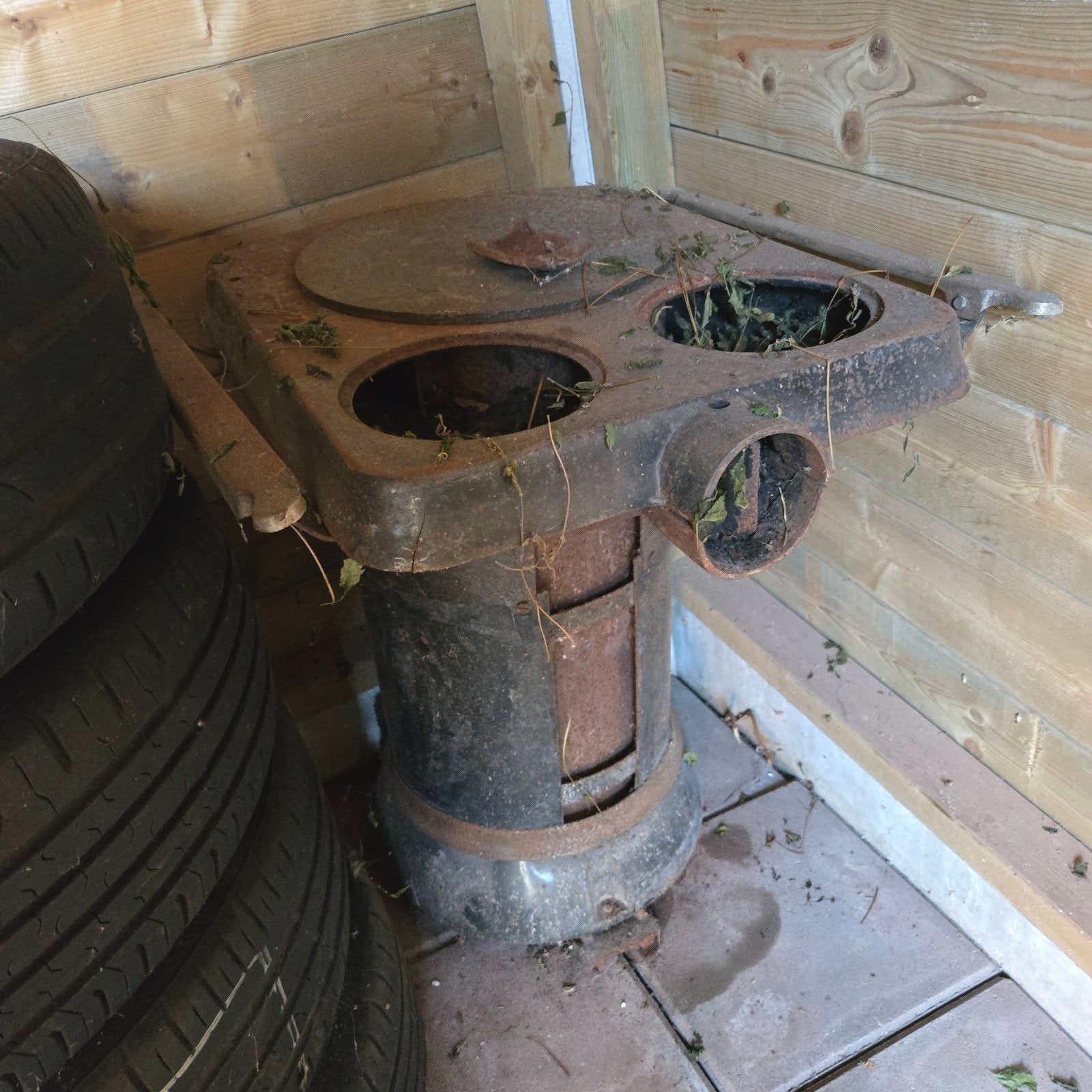 Antieke potkachel (100+ jaar oud) - Opknapper, Huis en Inrichting, Kachels, Gebruikt, Vrijstaand, Potkachel, Hout, Ophalen of Verzenden