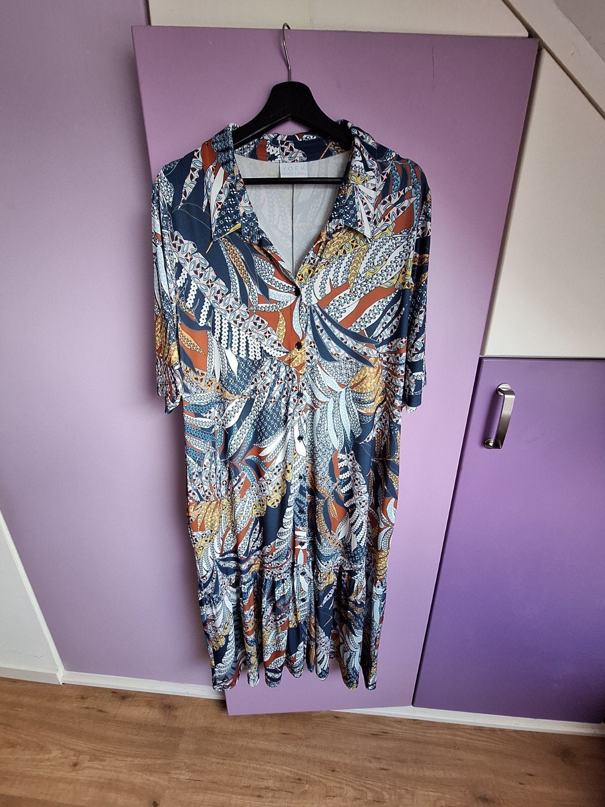leuke jurk van Yoek maat 48/50, Zwart, Maat 46/48 (XL) of groter, Ophalen of Verzenden, Zo goed als nieuw