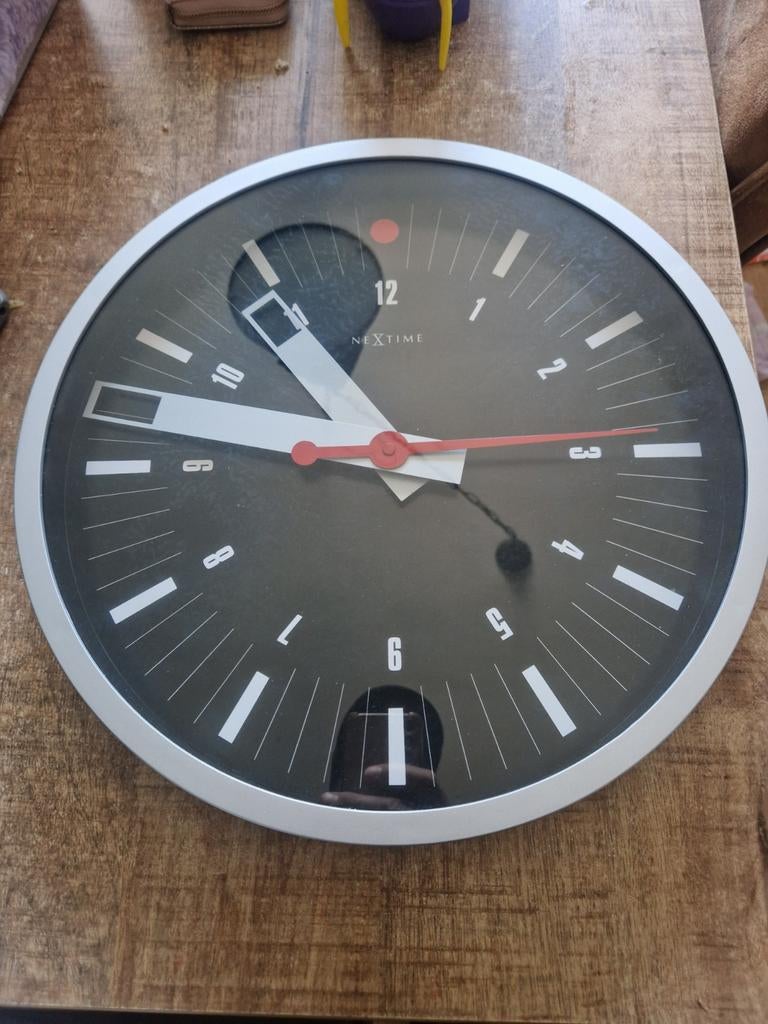 Nextime stations klok, Huis en Inrichting, Ophalen of Verzenden, Wandklok